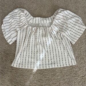 Striped Clip Dot top from Loft